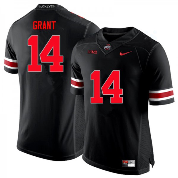Ohio State Buckeyes #14 Curtis Grant Men Official Jersey Black OSU87169
